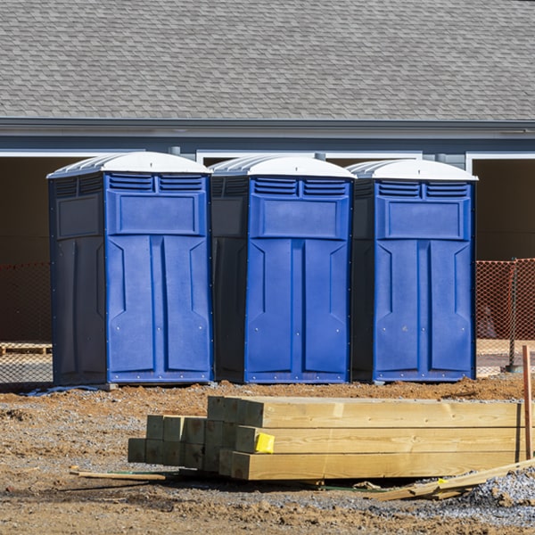 are there any restrictions on where i can place the portable restrooms during my rental period in Titonka